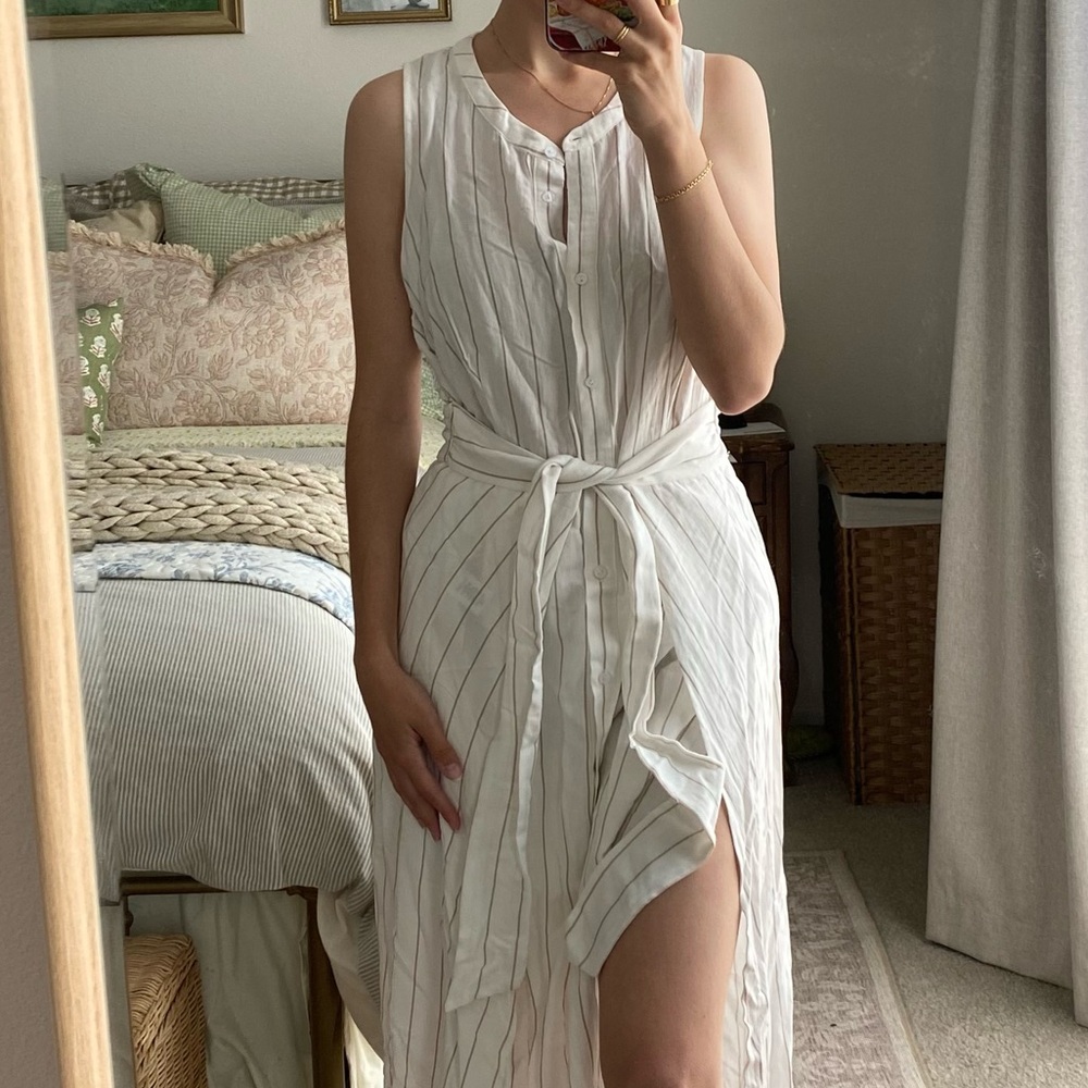 ASTR The Label Striped Wrap Dress